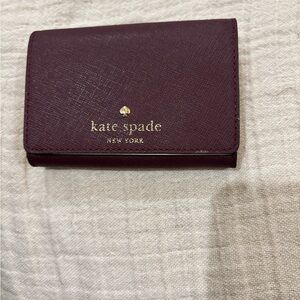 Kate Spade Maroon Card Holder